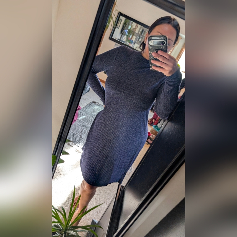 Old Navy Long Sleeve Navy Dress